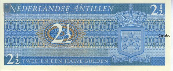 Antillas Neerlandesas 1970 Billete 2 y 1/2 Gulden UNC