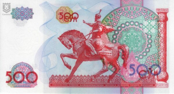 Uzbekistán 1999 Billete 500 Som UNC