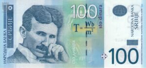 Serbia 2013 Billete 100 Dinara UNC Tesla