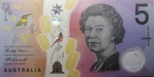Australia 2019 Billete 5 Dollars Polímero UNC