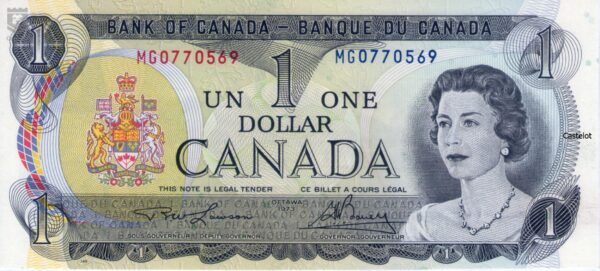 Canadá 1973 Billete 1 Dollar UNC (Lawson-Bouey)