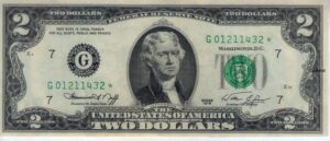 Estados Unidos USA 1976 Billete 2 Dollars Reposición aUNC