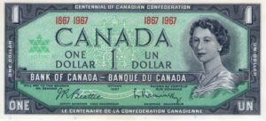 Canadá 1967 Billete 1 Dollar Conmemorativo UNC