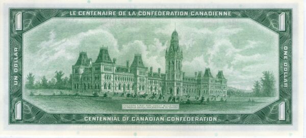 Canadá 1967 Billete 1 Dollar Conmemorativo UNC