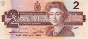 Canadá 1986 Billete 2 Dollars UNC (Thiessen-Crow)