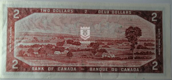 Canadá 1954 Billete 2 Dollars aUNC (Beattie-Rasminsky) Diseño Modificado