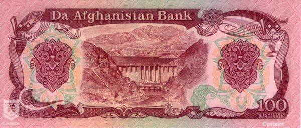 Afganistán 1990 Billete 100 Afghanis UNC