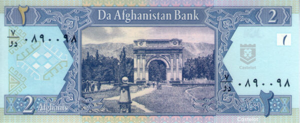 Afganistán 2002 Billete 2 Afghanis UNC