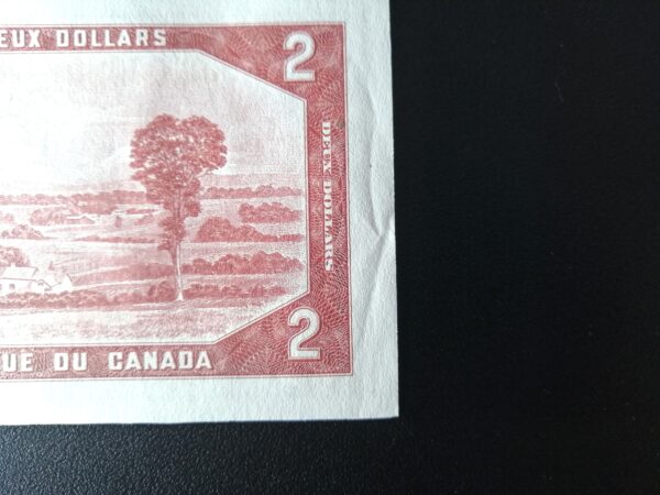 Canadá 1954 Billete 2 Dólares Circulado Diseño Modificado