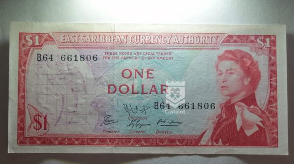 East Caribbean States 1965 Billete 1 Dollar aUNC