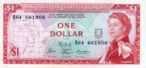 East Caribbean States 1965 Billete 1 Dollar aUNC