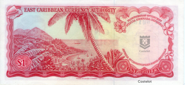 East Caribbean States 1965 Billete 1 Dollar aUNC