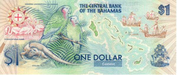 Bahamas 1992 Billete 1 Dólar Conmemorativo UNC