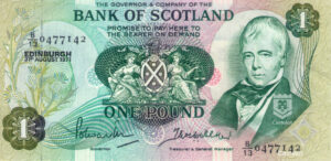Escocia 1971 Billete 1 Libra Circulado