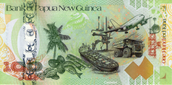 Papua Nueva Guinea 2008 Billete 100 Kina Conmemorativo Híbrido UNC