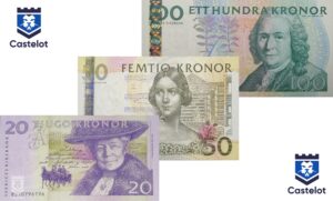 Suecia 2008-2011 Sveriges Bank Set Billetes 20 50 y 100 Kronor (Coronas) UNC