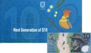 Australia 2017 Billete 10 Dollars Polímero UNC FOLLETO ILUSTRATIVO