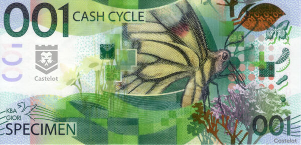 KBA GIORI 2010 Billete SPECIMEN Test Note Cash Cycle UNC
