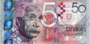 De La Rue Giori 2011 Billete SPECIMEN Test Note Albert Einstein UNC