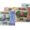 Madagascar 2017 Set Billetes 100, 200, 500, 1000 y 2000 Ariary (5