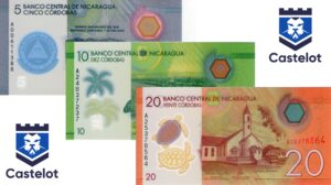 Nicaragua 2015-2020 Set Billetes 5,10, 20 Córdobas Polímero UNC