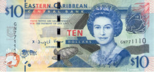 Estados Del Caribe Oriental 2012 Billete 10 Dólares UNC