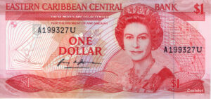 East Caribbean 1988-89 Billete 1 Dólar UNC