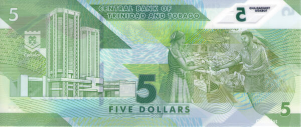 Trinidad Y Tobago 2020 Billete 5 Dólares Polímero UNC