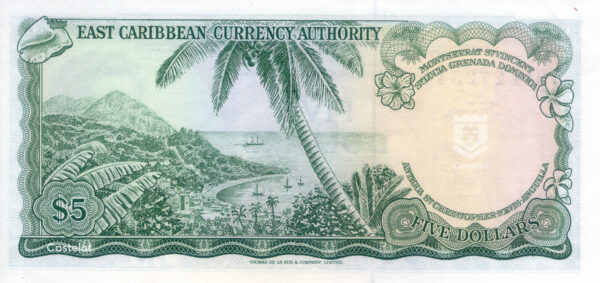 East Caribbean States 1965 Billete 5 Dólares aUNC/9,5 (Estados del caribe oriental)