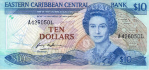 East Caribbean States 1985-87 Billete 10 Dólares aUNC/9+ (Estados del caribe oriental)