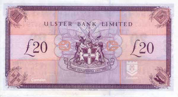 1996 Irlanda Del Norte Billete 20 Libras UNC