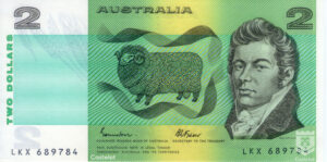 Australia 1985 Billete 2 Dólares Johnston/Fraser UNC