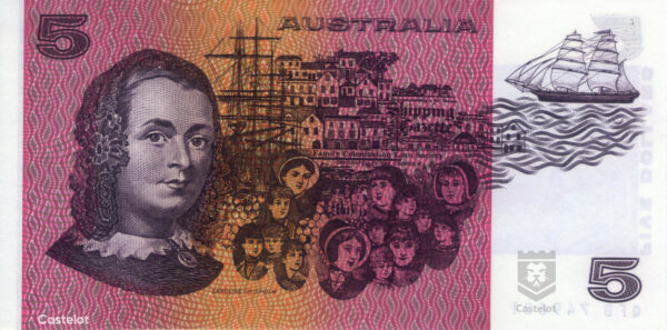 Australia 1990 Billete 5 Dólares Fraser/Higgins UNC