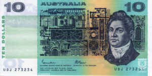 Australia 1985 Billete 10 Dólares Johnston/Fraser UNC