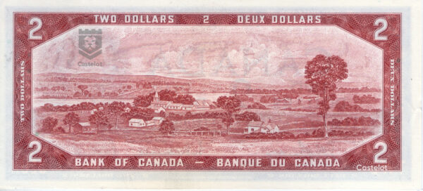 Canadá 1954 Billete 2 Dollars UNC (Beattie - Rasminsky) Diseño Modificado