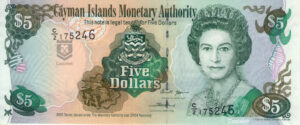 Islas Caimán 2005 Billete $5 Dólares UNC