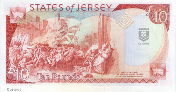 Jersey 1993 Billete 10 Libras UNC