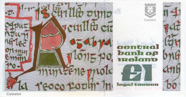 Republica Irlanda 1984 Billete 1 Libra UNC