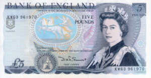 Gran Bretaña (Bank Of England) 1980 Billete 5 Libras UNC