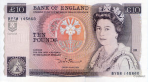 Gran Bretaña (Bank Of England) 1984 Billete 10 Libras UNC. Firma Somerset.