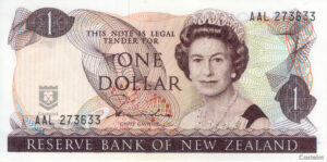 Nueva Zelanda 1981/85 Billete 1 Dólar UNC Firma Hardie