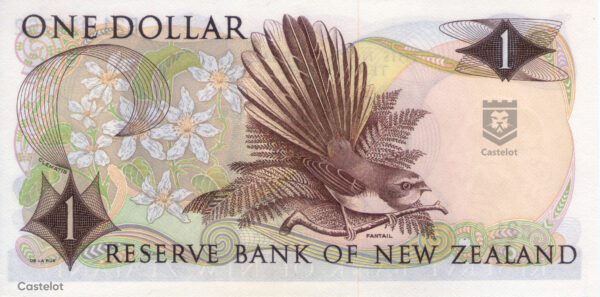 Nueva Zelanda 1975/77 Billete 1 Dólar UNC Firma Knight