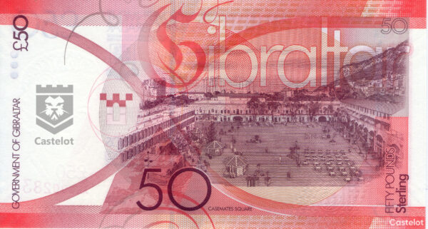 Gibraltar 2019 Billete 50 Libras UNC