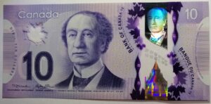 Canadá 2013 Billete 10 Dólares Polímero UNC