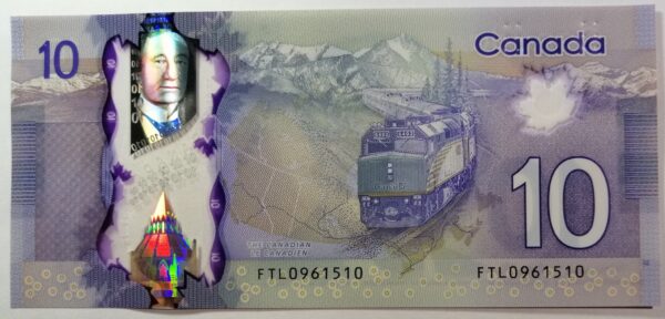 Canadá 2013 Billete 10 Dólares Polímero UNC