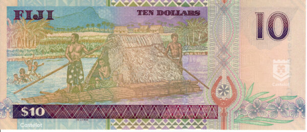 Fiji 2002 Billete 10 Dólares UNC