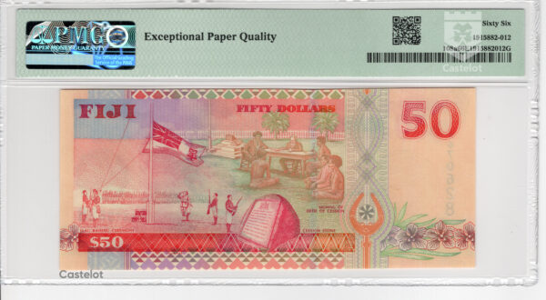 Fiji 2002 Billete 50 Dólares PMG 66