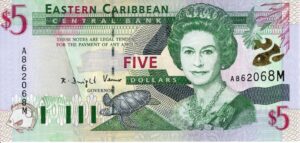 East Caribbean 2000 Billete 5 Dólares UNC