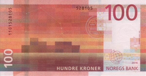 Noruega 2016 Billete $100 Coronas UNC