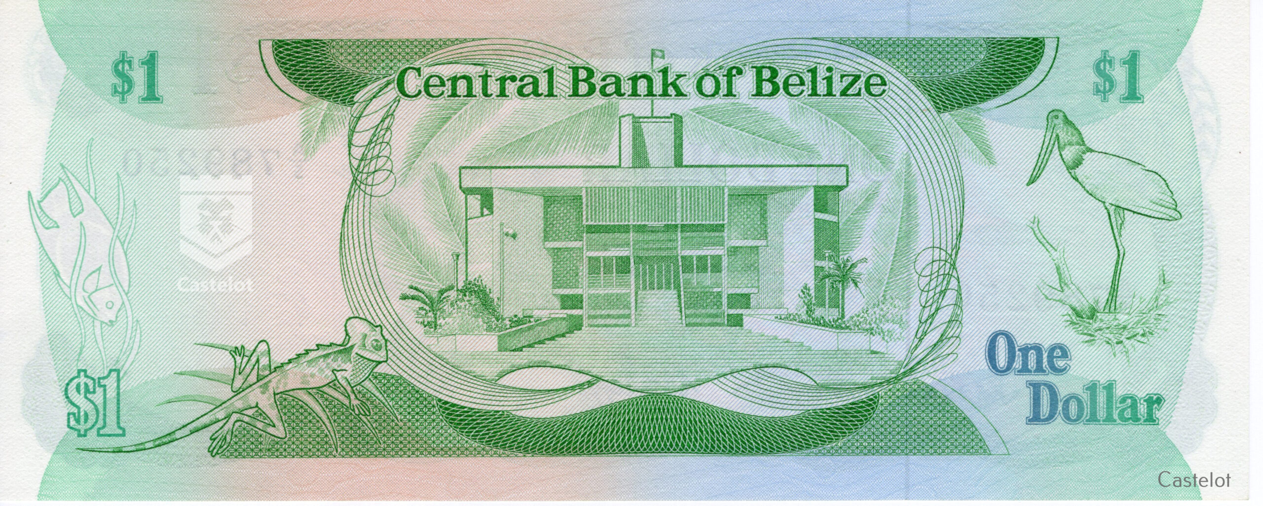 Belice 1983 Billete $1 Dólar UNC - Imagen 2